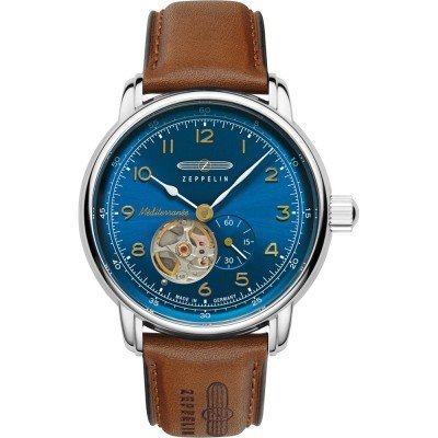 Méditerranée 40 mm German made automatic watch with open heart