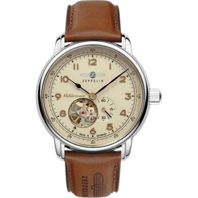 Méditerranée 40 mm German made automatic watch with open heart