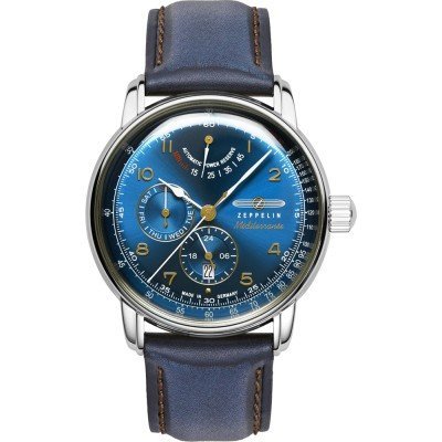 Méditerranée 42 mm German automatic watch with powerreserve indicator and 24h dial
